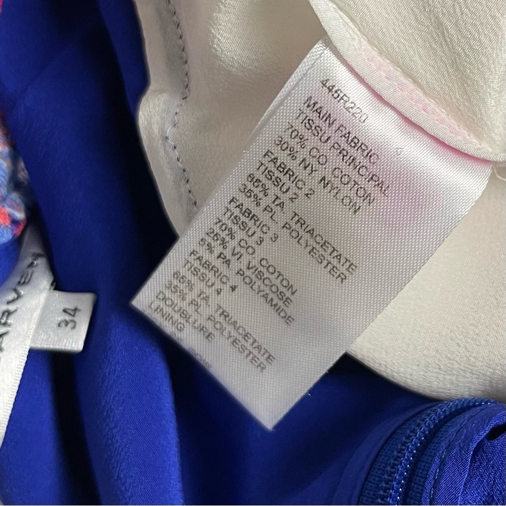 CARVEN Colorblock Pattern Mini Dress - Picture 7 of 7